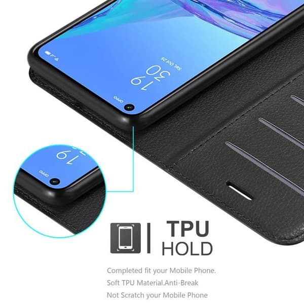 Fodral för Oppo A53 i JET BLACK Svart