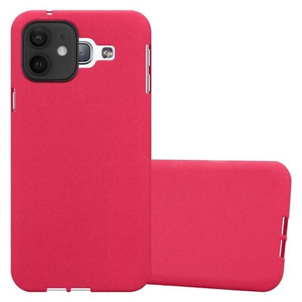 Hölje för Apple iPhone 12 MINI Fodral i FROST RÖD Skyddsskal i silikon TPU Etui Röd