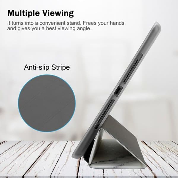 Fodral för iPad MINI / MINI 2 / MINI 3 / MINI 4 / MINI 5 Flip-skal i Vit Marmor Skydd Vit