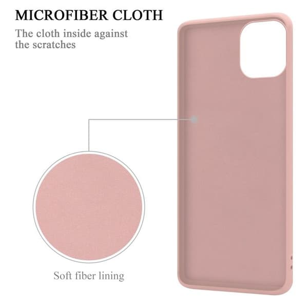 Skal för iPhone 14 PLUS i LIQUID PINK Stötabsorberande skydd Ros