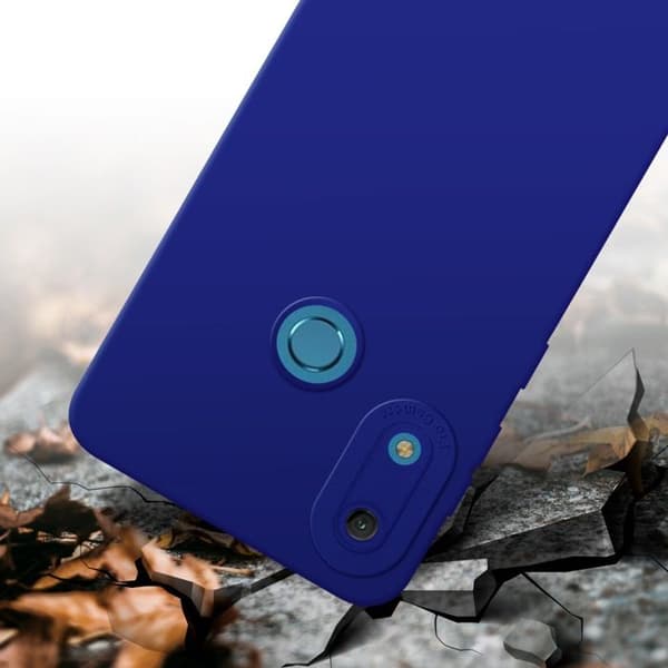 Skyddsfodral för Huawei Y6 2019 i FLUID BLÅ Stötsäker Blå