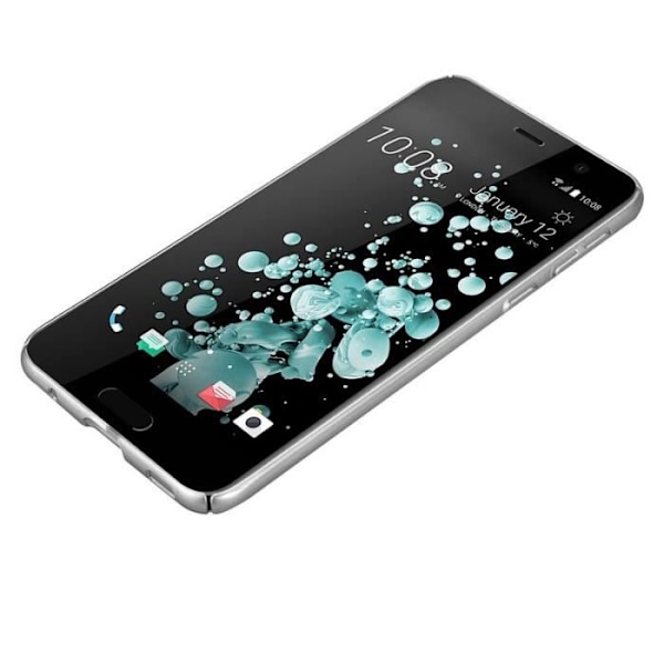 Kåpa - CADORABO - HTC U PLAY - Hårddskydd - Matt Metallisk Design - Färg Grå Grå
