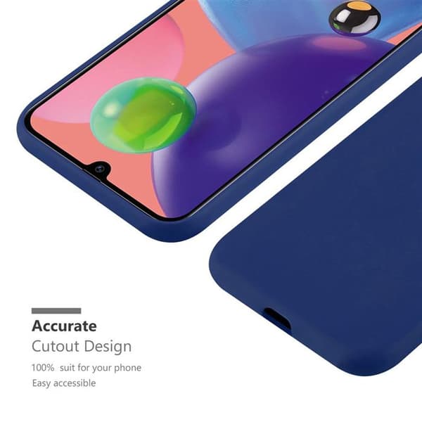 Skyddsfodral för Samsung Galaxy A70 / A70s CANDY MÖRKBLEU Stötskydd Silikon Blå