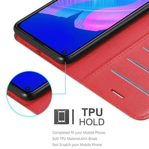 Fodral för Huawei P40 LITE E i KIRSCHRÖD Röd