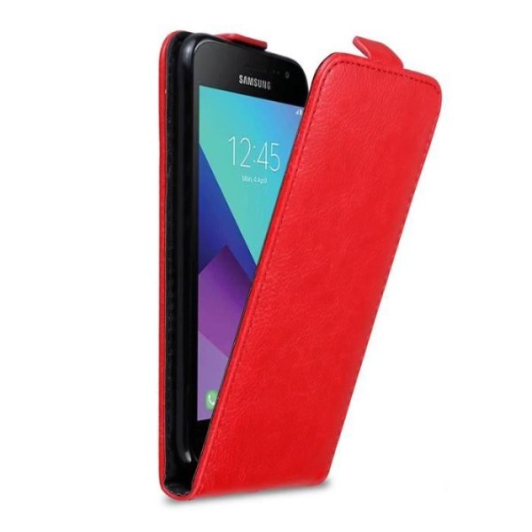 Cadorabo fodral till Samsung Galaxy XCover 3 - i rött - Skyddsfodral i Flip-stil med magnetlås