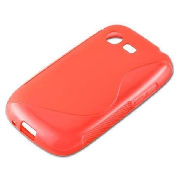 Samsung Galaxy POCKET-fodral i CHERRY RED från Cadorabo (Design -S-) Ultratunt mjukt silikongel TPU-fodral med anti-chock –