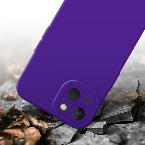 Skyddsfodral för iPhone 14 PLUS i MÖRKLILA Antichock Violett