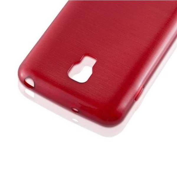 LG OPTIMUS L7 II (2.Gen 2.SIM) Fodral i CHERRY RED från Cadorabo (BORSTAD METALL DESIGN) Mjukt TPU silikongelskydd
