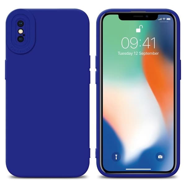 Skyddsfodral för iPhone XS MAX i FLUID BLÅ Stötsäker Blå