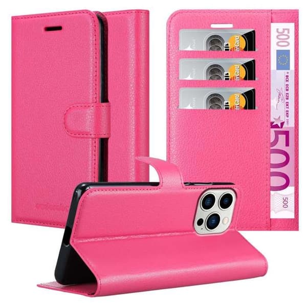 Etui för iPhone 14 PRO i SOCKERROSA Ros