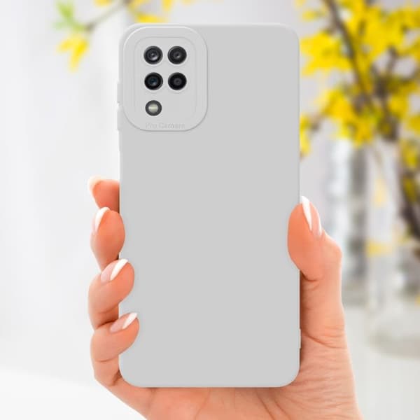 Skyddsfodral för Samsung Galaxy A12 / M12 i FLUID VIT Stötsäker Vit