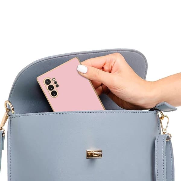 Skydd för Samsung Galaxy NOTE 10 PLUS Glansig Rosé - Guld med skydd för kameran Ros