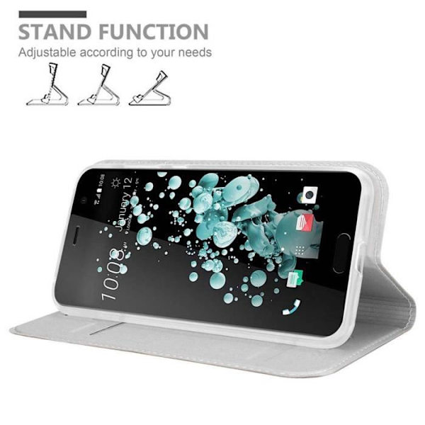 Coque - CADORABO - HTC U PLAY - Elegant - Magnetisk stängning - Ställfunktion Pengar