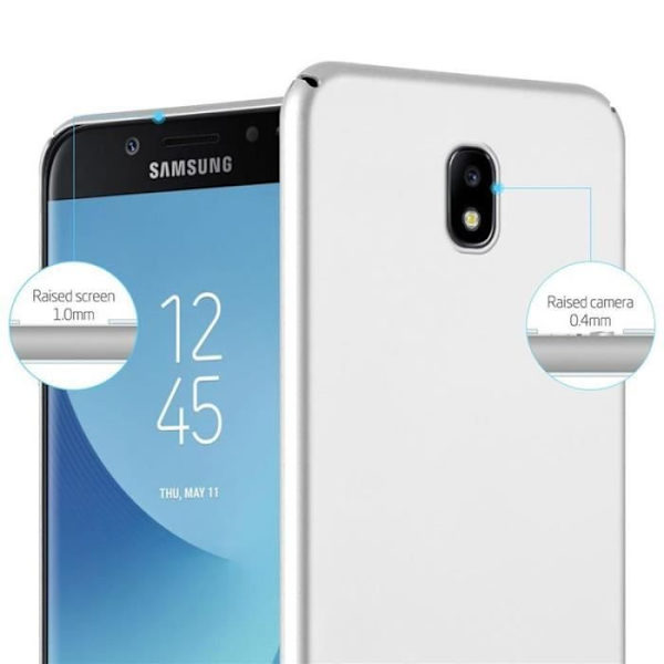 Coque - CADORABO - Samsung Galaxy J5 2017 - Hård skydd - Matt metallisk design - 1,2 mm tjocklek Grå