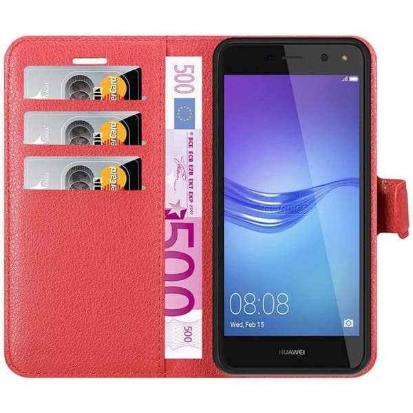Fodral för Huawei Y5 2017 / Y6 2017 i KIRSCHRÖD Röd