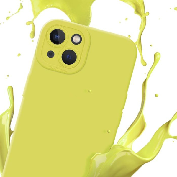 Fodral för Apple iPhone 14 PLUS i FLUID YELLOW Fodral Skal i flexibelt TPU silikonskydd Gul