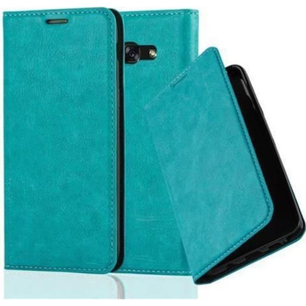 Cadorabo Samsung Galaxy A5 2017 Fodral TURKOS Osynlig MAGNETISK STÄNGNING Fodral Skydd Stöder Stand Card Slot