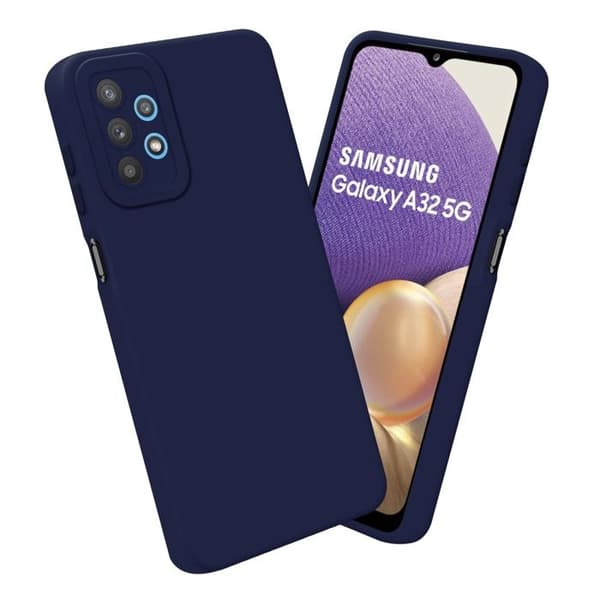 Skyddsfodral för Samsung Galaxy A32 5G i MÖRKBLA FLYTANDE Antichock Blå