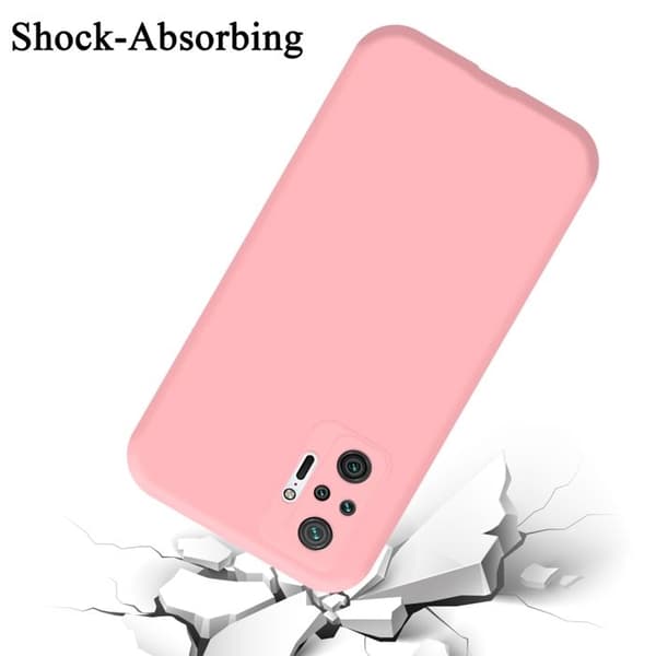 Fodral för Xiaomi Redmi Note 10 Pro, stötsäkert skydd i flytande rosa Ros