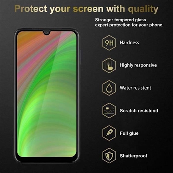 Cadorabo 3x helskärmsskydd för Motorola MOTO G8 PLUS in - 3x härdat skärmskyddsglas (härdat)