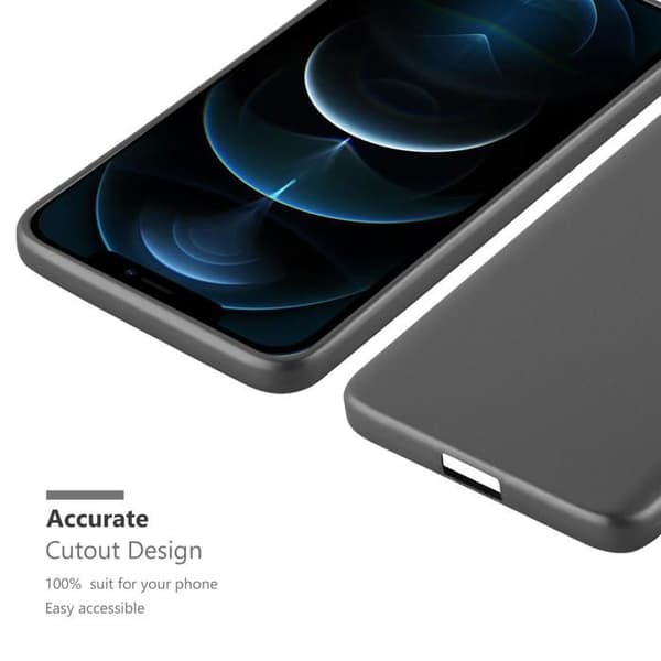 Skyddsfodral för iPhone 12 PRO MAX Metallic Grå Matt Design Grå