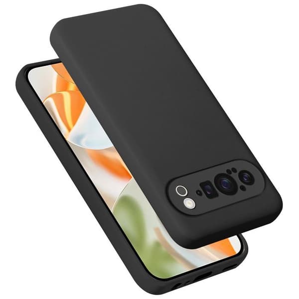 Skyddsskal för Google Pixel 9 PRO Stötskydd i LIQUID BLACK Svart