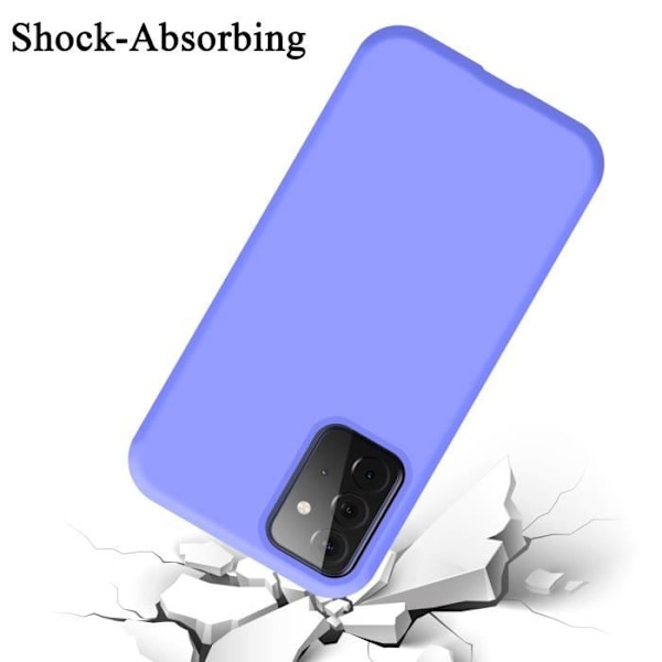 Coque - CADORABO - Samsung Galaxy A72 4G/5G - Silikon TPU - Ljus Lila - Stötabsorberande Skydd Ljuslila