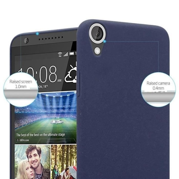 Coque - CADORABO - HTC Desire 820 - Hårt skydd - Matt design - Blå färg Blå