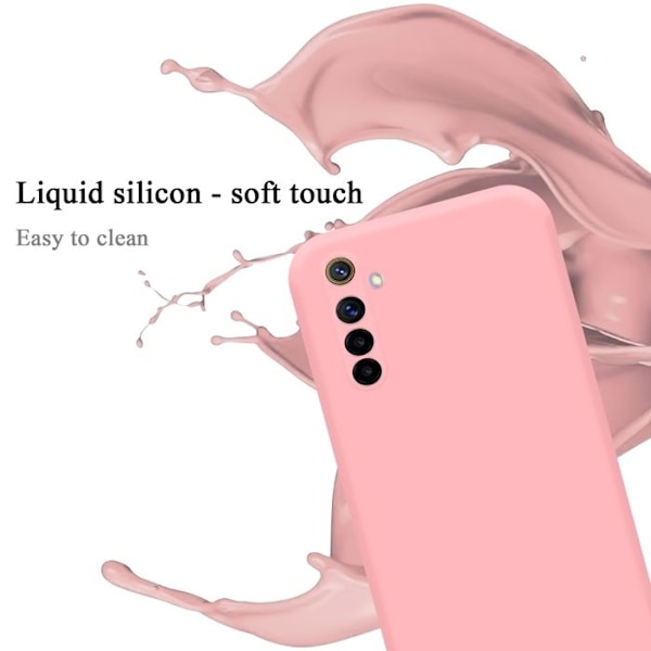 Fodral till Realme 6 4G / 6s Fodral i LIQUID PINK Fodral Skyddsskydd i silikon TPU mobiltelefon Rosa