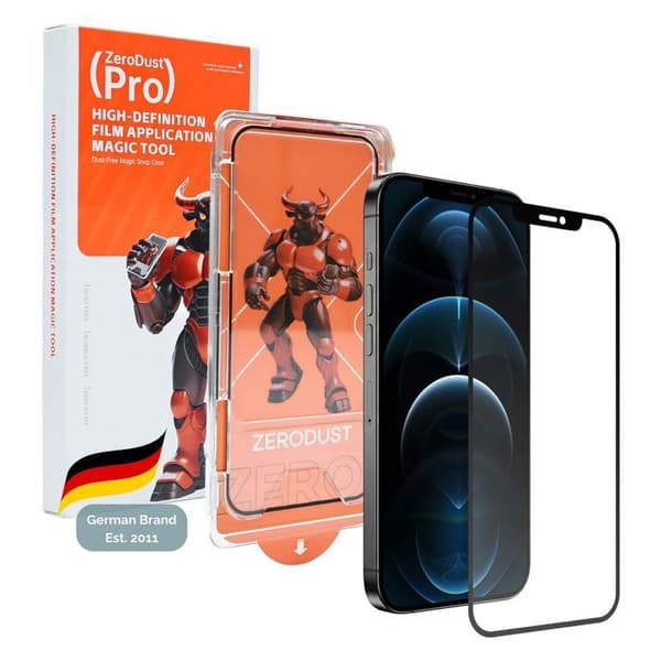 Härdat glas för iPhone 12 PRO Skärmskydd Vit