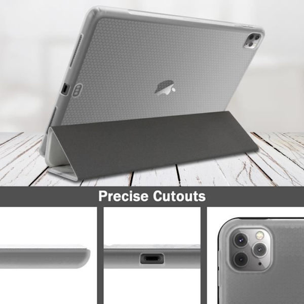 Coque tablette - CADORABO - iPad PRO 11 2020/2021 - Marmor Vit - Silikon TPU - Skydd 360° Vit marmor