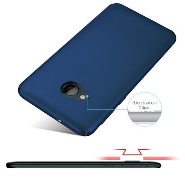 Coque - CADORABO - HTC U PLAY - Hårdförsvar - Matt Metallisk Design - Färg Blå Blå