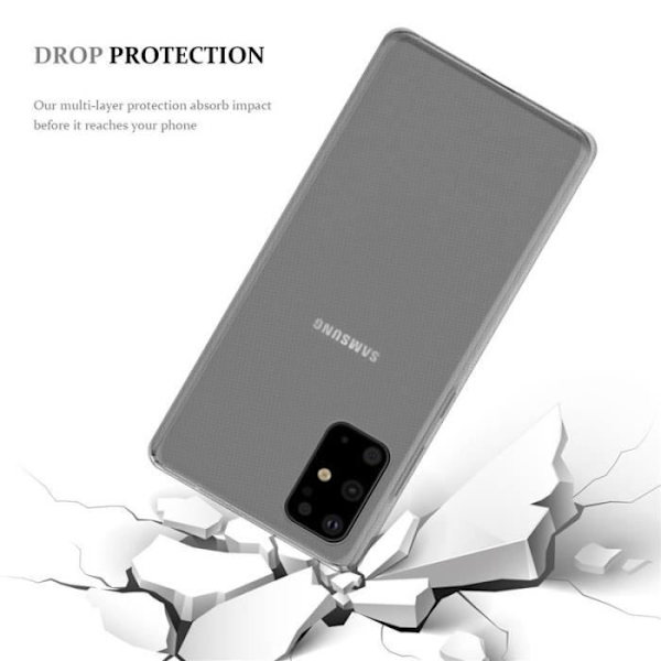 Skyddshuv - CADORABO - Samsung Galaxy S20 PLUS - Silikon TPU - Stötsäker - Tunn och lätt design Vit