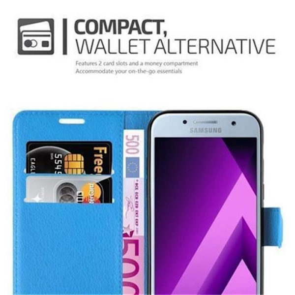Samsung Galaxy A3 2017 (7) Fodral i CELESTIAL BLUE från Cadorabo Helt skyddsfodral med flip flik och horisontellt stativ