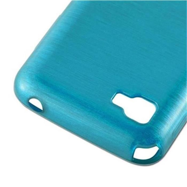 LG OPTIMUS L4 II Fodral i TURQUOISE från Cadorabo (BORSTAD METALL DESIGN) Ultratunt mjukt silikongel TPU-fodral med