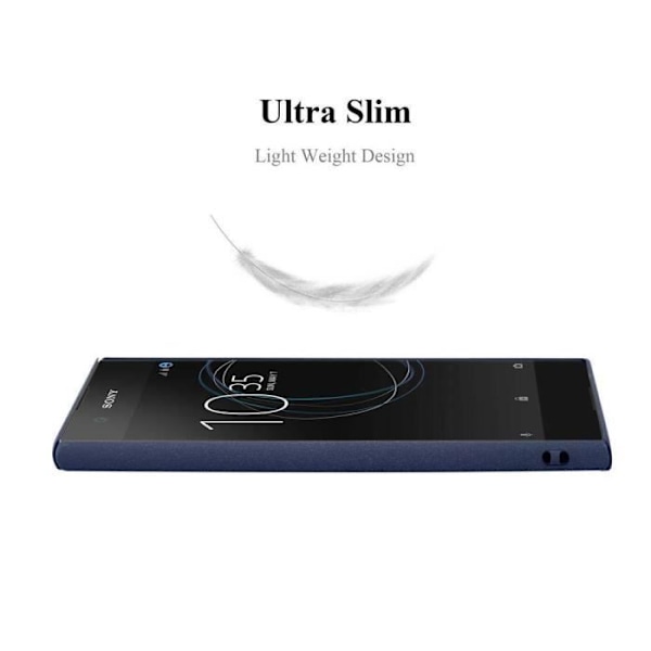 Coque - CADORABO - Sony Xperia XA1 - Stöttekskydd - Frostad Design - Färg Frosty Blå Frostig blå