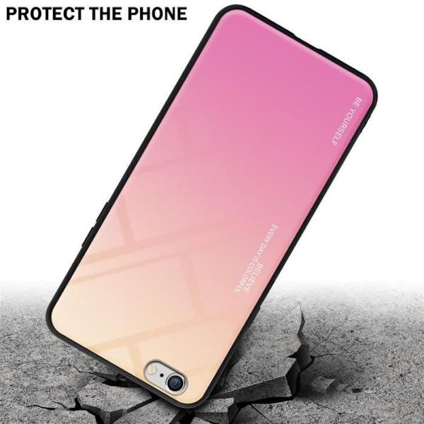 Fodral för Apple iPhone 6 / 6S Skal i GUL - ROSA Fodral Skyddsskydd tvåfärgad TPU Gul, Rosa
