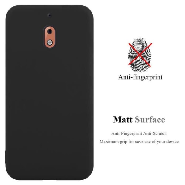 Coque - CADORABO - Nokia 2.1 - Silicon TPU - Stötskydd - Tunn och lätt design SVART GODIS