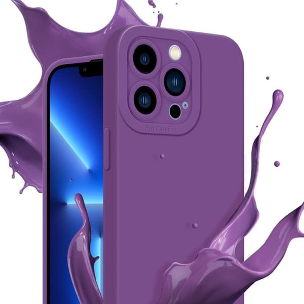Skyddsfodral för iPhone 12 PRO i MATTE FLUID VIOLETT Stötsäker Violett