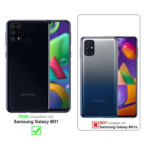 Fodral till Samsung Galaxy M31 Fodral i CLASSY ROSÉ GOLD Fodral Skydd Magnetisk stängning Plånbok