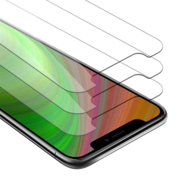 Cadorabo 3x härdat glas för Apple iPhone X / XS i HÖG TRANSPARENT - Paket med 3 skärmskydd i härdat glas för