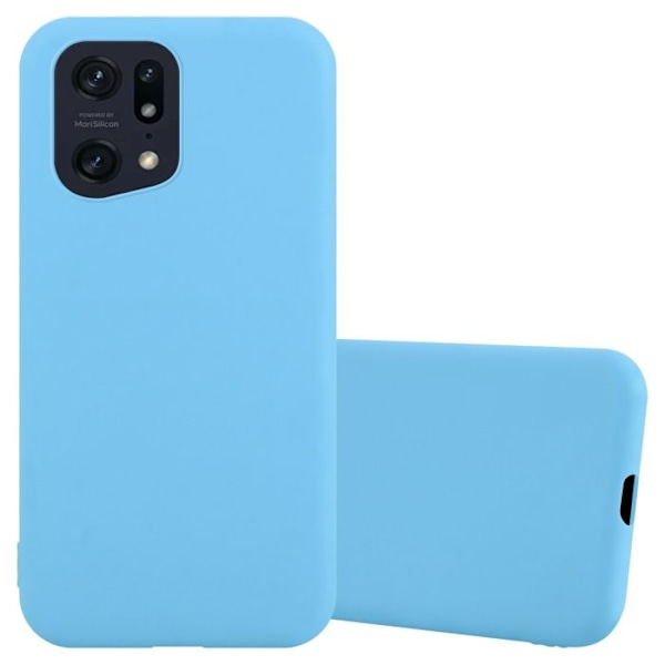 Coque för Oppo FIND X5 PRO Etui i CANDY BLÅ Housse Case Cover Skydd Silikon TPU Case Blå