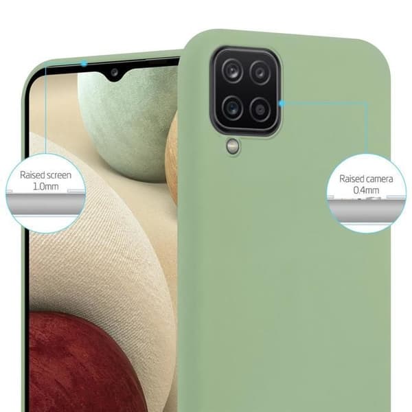 Skyddsfodral för Samsung Galaxy A12 / M12 CANDY GRÖN PASTELL Stötskydd Silikon Grön