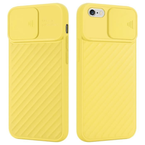 Fodral för Apple iPhone 6 PLUS / 6S PLUS Matt Gul Fodral Silikon TPU och kameraskydd