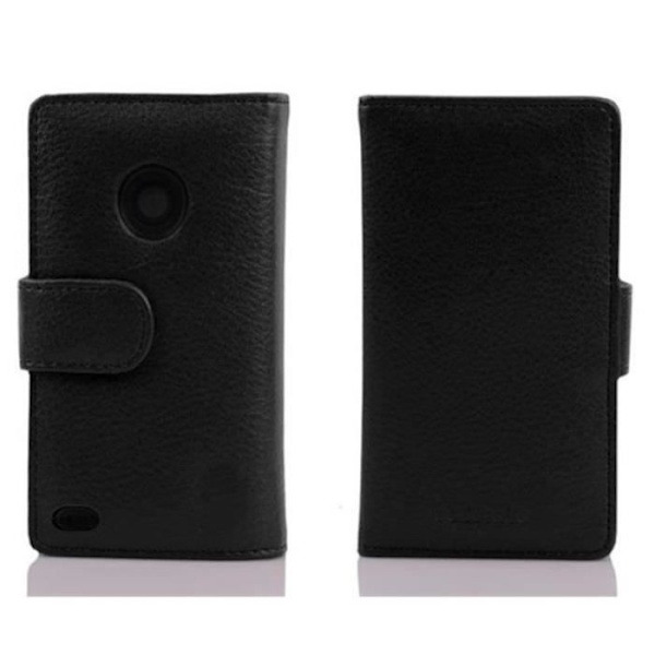Cadorabo - Fodral Skal för > HTC DESIRE 300 < – Fodral Fodral Bumper Wallet (med kortplatser) i JET BLACK