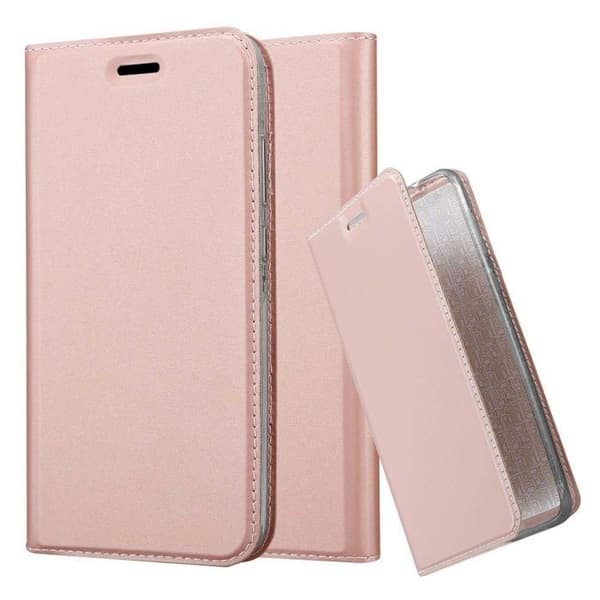 Fodral med lock för Honor 8 PRO Etui i CLASSY GULD ROSÉ Plånbok Stötsäker Ros
