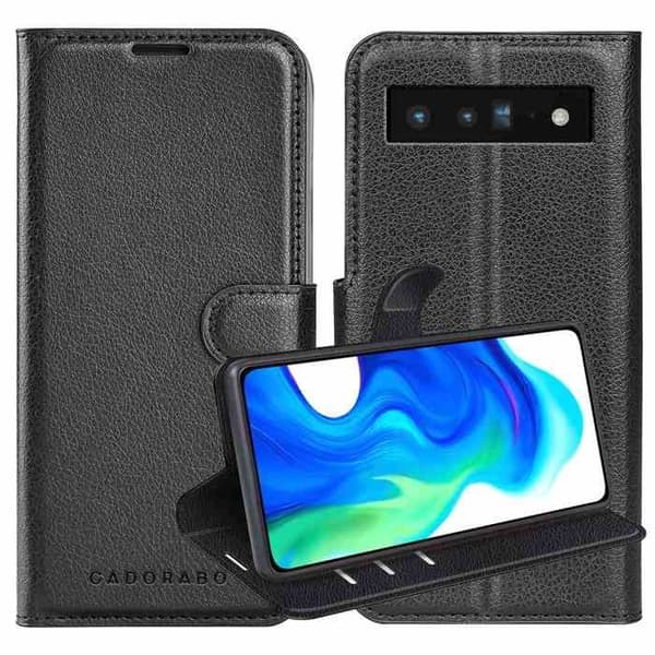 Etui för Google PIXEL 6 PRO i JET BLACK Svart