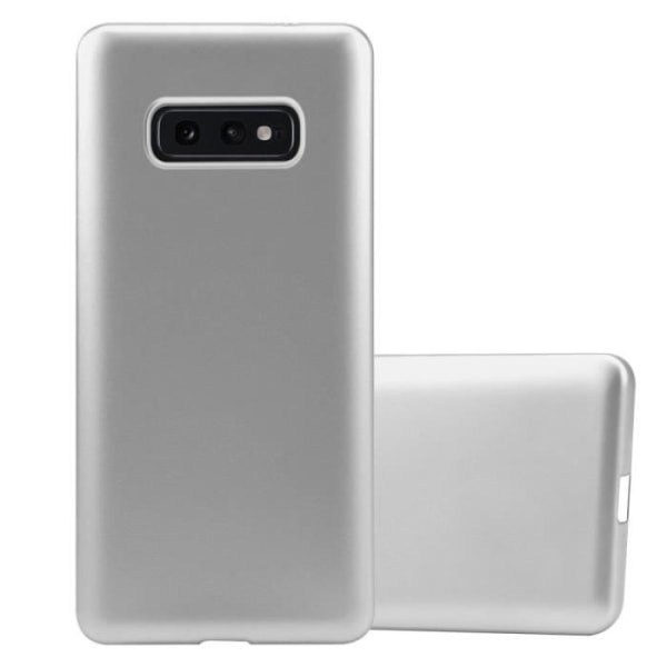 Fodral till Samsung Galaxy S10e i METALLIC SILVER Cadorabo Cover Protection silikon TPU flexibelt Matt skal