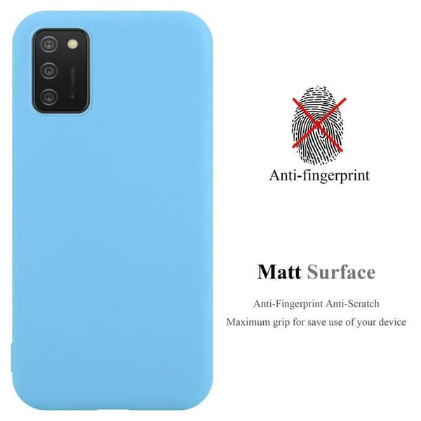 Skyddsfodral för Samsung Galaxy A02s CANDY BLÅ Stötabsorberande Silikon Blå