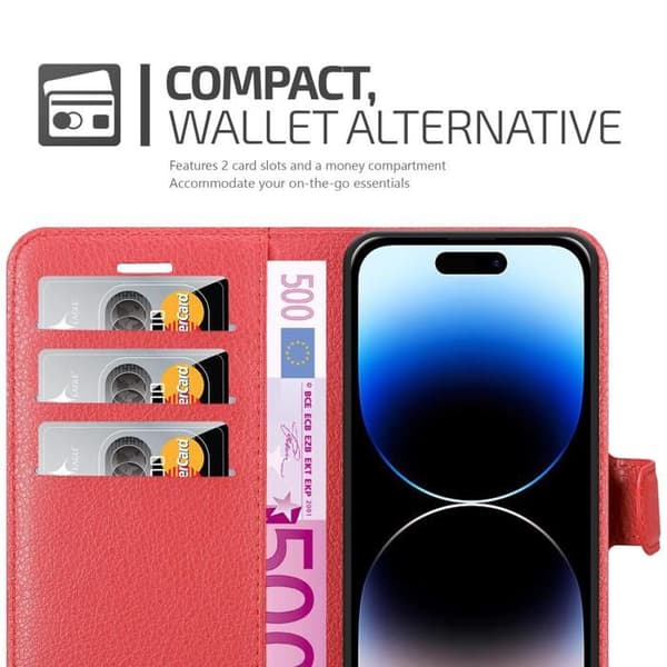 Etui för iPhone 14 PRO MAX i KIRSCHRÖD Röd